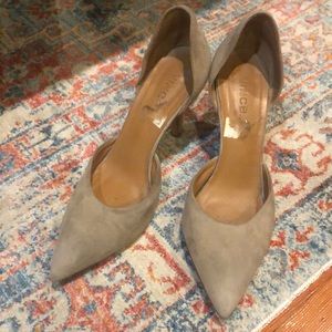 Vince beige suede heels